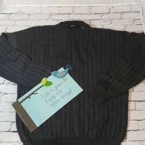 Vintage BACHRACH Mens Sweater dark grey size M